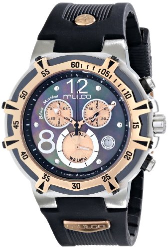 MULCO Unisex MW1-29903-022 Analog Display Swiss Quartz Black Watch