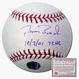 Barry Bonds San Francisco Giants Autographed Rawlings MLB Baseball with 73 Home Run 10/7/01 Inscr