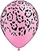 Pink Cheetah Print Balloon Bouquet Set Pink Leopard Print Party Decoration 8pc