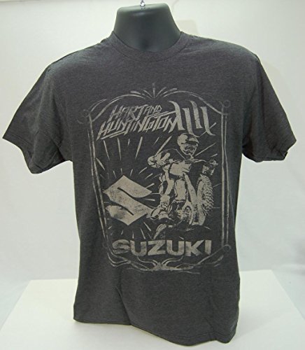Suzuki Hart & Huntington Vintage Style T-Shirt Grey Large Suzuki Hart & Huntington Vintage Style T-Shirt Grey Large