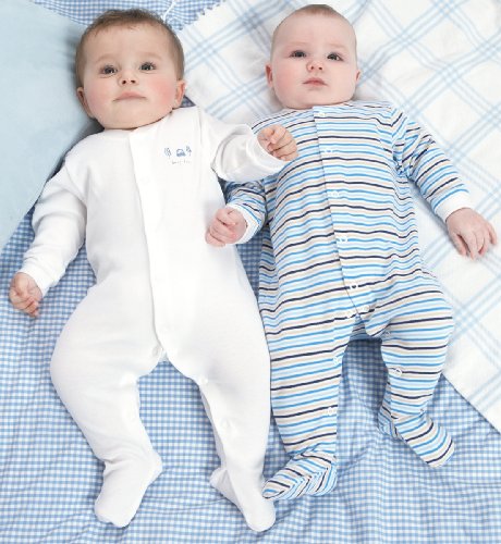 3 Pure Cotton Beep Beep Sleepsuits