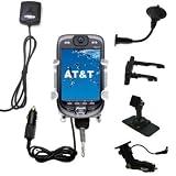 Car / Auto Multi Adapter Mount Holder GPS Navigation Kit for the AT&T SX66 PPC with built in charger - Gomadic Brand
