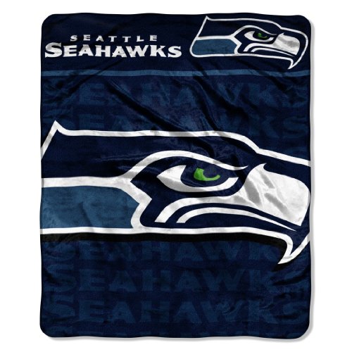 NFL Seattle Seahawks 50-Inch-by-60-Inch Micro-Raschel Plush Throw 