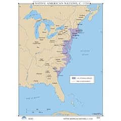 Native American Indian Nations (U.S. History Wall Maps)