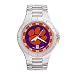 Clemson Tigers NCAA Men's Pro II Watch with Stainless Steel Bracelet