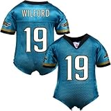 Reebok NFL Equipment Jacksonville Jaguars #19 Ernest Wilford Teal Infant One-Piece Replica Football Jersey