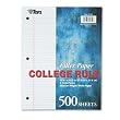 TOPS 62349 Mediumweight 16-lb. Filler Paper, 11x8-1/2, 5/16" College Rule, 500 Sheets/pack