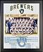Black 11x13 1982 American League Champions Milwaukee Brewers Championship Team Photo Plaque