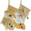 2er Set Nikolausstiefel Textil - tolle Aufmachung, Strick, Filz, Teddystoff, Nikolaussocke, Adventstiefel, Weihnachtsstiefel