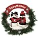 Georgia Bulldogs 22 Snowman Christmas Wreath - NCAA College Athletics