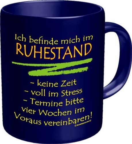 Shirt Zauber Fun Tasse - Ruhestand