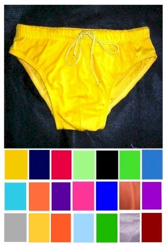 Drawstring Swimwear Bikini Brief with Seamless Front in 21 Colors (Click to see colors)