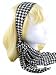 Apparel : Head Band ~ B x W Houndstooth