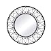 Ornate 37.75" Round Metal Framed Mirror