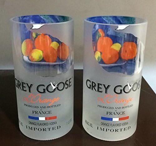 Grey Goose "L'Orange" Orange Flavored Tall Glasses Set of Two