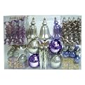 100ct Variety Pack Ornaments, 3 assorted colors