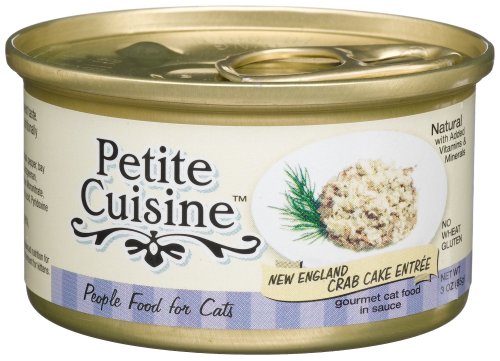Petite Cuisine New England Crab Cake for Cats, 3-Ounce Cans (Pack of 24)