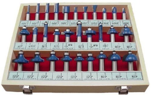 Woodline USA WL-2010 30 Piece Professional Router Router Bit Set - 1/2-Inch Shank