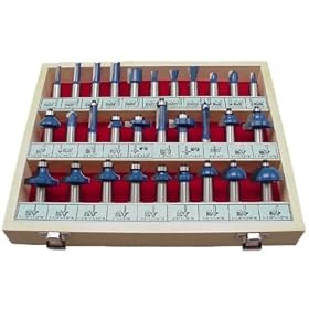 Woodline USA WL-2010 30 Piece Professional Router Router Bit Set - 1 2-Inch Shank by Woodline USA