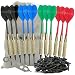 Set of Twelve 2ba 16gm Soft Tip Darts, 100 Black Dart Tips, & Dart Wrench Set of Twelve 2ba 16gm Soft Tip Darts, 100 Black Dart Tips, & Dart Wrench