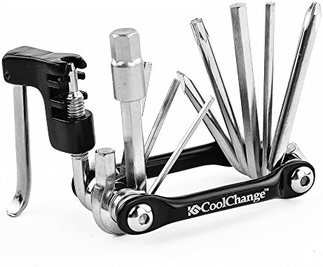 11 in 1 Multi-Function Black Bike Bicycle Cycling Tyre Mechanic Wrench Chain Cutter Repair Tool