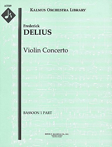 Violin Concerto: Bassoon 1 part (Qty 4) [A5549]