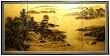 Best Large Size Asian Art & D&eacute;cor - 36" x 72" Window on World Classic Gold Leaf Wall Screen Painting