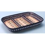 Polish Pottery 3 part Divided Serving Dish 1 1/2