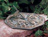 Verdigris Butterfly Sundial