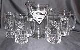 Superman Beer Set Pitcher with 20 oz. Steins