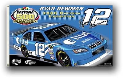 NASCAR Ryan Newman 2008 Daytona 500 Champion 3x5 Flag 2 Sided Commemorative Banner