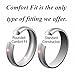 Queenwish 2mm Ladies Blue Tungsten Engagement Ring Unique Polished Matching Wedding Band Comfort Fit Men Simple Jewelry