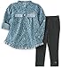 Calvin Klein Baby Roll Up Sleeves Tunic with Leggings Set, Blue, 12 Months