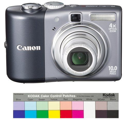 Canon Powershot A1000IS 10MP Digital Camera with 4x Optical Image Stabilized Zoom (Grey) image