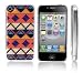 Transparent Snap-On Clear iPhone Cover Case for 4/4S iPhone - Aztec Mayan Native American Pattern - Height:4.5 Inches X Width: 2.5 Inches X Thickness:0.5 Inches.personalized Design Is Available with a Minimum of 20 Pcs Orders. picture
