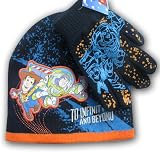 Disney Pixar Toy Story Boy's Knit Beanie Hat and Glove Set (4-18)