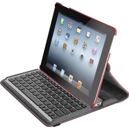 Targus Versavu Rotating Keyboard Case and Stand for iPad 2, 3, and 4, Red (THZ17102US)