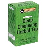 Wellements Deep Cleansing Herbal Tea, Lemon Lime Flavor, 4 Tea Bags & 1 Capsule. (Pack of 2)