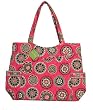 Vera Bradley Pleated Tote Cupcakes Pink
