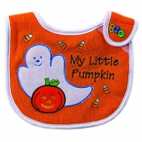 Luvable Friends Embroidered Halloween Side Closure Baby Bib