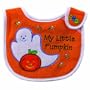 Luvable Friends Embroidered Halloween Side Closure Baby Bib, My Little Pumpkin