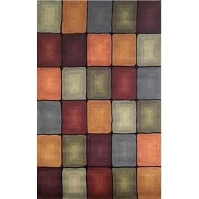 Box Area Rug, 5-footx8-foot, MULTI by Home Decorators Collection