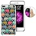 iPhone 7 Plus Case,Apple 7 Plus Case, LAACO Beautiful Clear TPU Case Rubber Silicone Skin Cover for iPhone 7 Plus - Henna Mayan Aztec tribal elephant