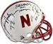 Eric Crouch, Mike Rozier and Johnny Rodgers Nebraska Cornhuskers Autographed Heisman Winners Riddell Mini Helmet