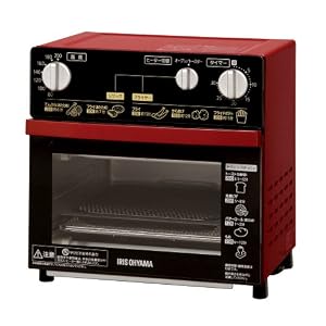 アイリスオーヤマ ノンフライ熱風オーブン 【油で揚げずにサクッと調理】 FVH-D3A-R