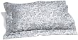 Pinzon Fleur Jacquard Egyptian Cotton Sateen 20-By-36-Inch King Sham, French Blue/Chocolate