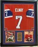John Elway Autographed Denver Broncos Home Jersey Including Two 8