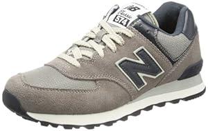 New Balance ML574 D (13H) - Caña baja de material sintético hombre, color gris, talla 42.5
