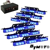 Blue 54x LED Volunteer Vehicle Grill Deck Strobe Warning Lights - 1 set