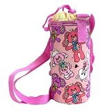 YUMYUMS/ヤムヤムズ◎ペットボトルホルダー（ビニールコーティング）【ピンク】☆注目キャラクター水筒入れ通販☆の画像